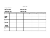 Easy to Use Preschool Lesson Plan Template