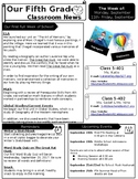 Easy to Use and Editable Classroom Newsletter Template