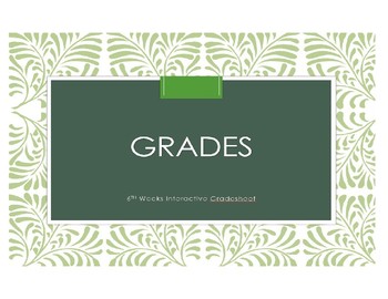 Preview of Easy-to-do! Interactive Gradesheet