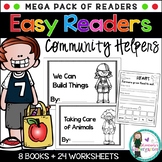 Easy/Emergent Readers! Community Helpers MEGA Pack. 8 Book