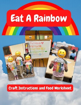 Preview of Eat A Rainbow- Fruit and Vegetable Craft