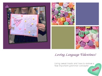 Preview of Eat Your Candy Hearts Out! Loving Language Valentines!