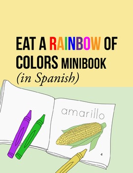 Preview of Food Coloring Sheets: Spanish Minibook w/ Fruits and Vegetables