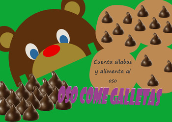 Preview of Eater Cookies Bear/ Oso come galletas