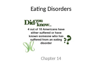 Preview of Eating Disorder PowerPoint