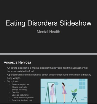 Preview of Eating Disorders Google Slides Presentation