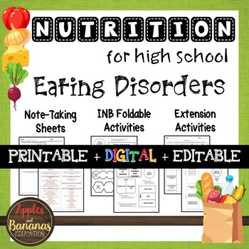 Preview of Eating Disorders - Interactive Note-Taking Materials