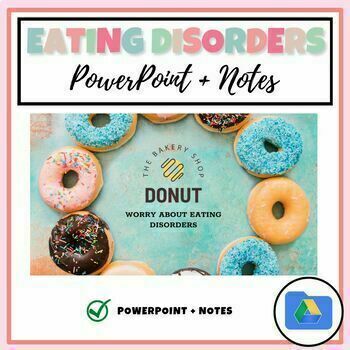 Preview of Eating Disorders: PowerPoint + Notes