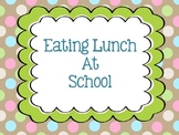 Eating Lunch at School Social Story