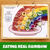 Eating Real Rainbow Worksheet, Printable Fruits and Vegeta