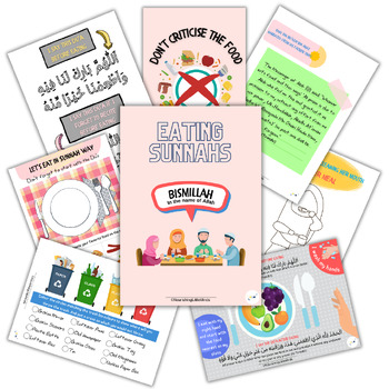 Preview of Eating Sunnah Activity Pack