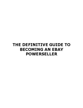 Preview of Ebay Power  Seller