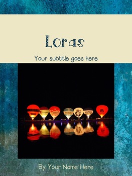 Preview of Ebook Template for Student Created Ebooks - Loras