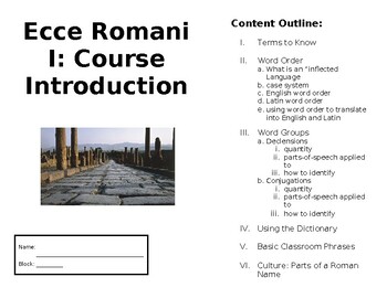 Preview of Ecce Romani I Course Introduction