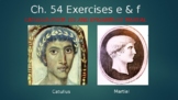 Ecce Romani II Ch. 54 Exercises e & f Vocabulary PowerPoint