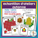 Échantillon d'ateliers - automne / FRENCH sample Fall activities