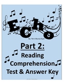 Echo by Pam Munoz Ryan Part 2: Reading Comprehension Test 