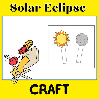 Preview of Eclipse 2024 Activities Solar Eclipse with Crafts, Printables Kindergarten