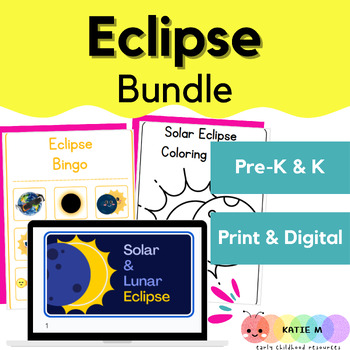 Preview of Eclipse Bundle- Print and Digital- Solar & Lunar Eclipse - Google Slides/Nearpod