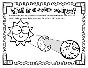Preview of Solar Eclipse Coloring Page