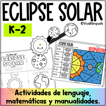 Preview of Eclipse Solar 2024 Actividades | Solar Eclipse Activities in Spanish