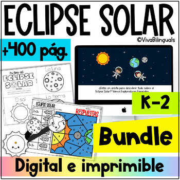 Preview of Eclipse Solar | Solar Eclipse Spanish Bundle