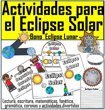 Preview of Eclipse Solar  - Solar Elcipse SPANISH ACTIVITIES 2024