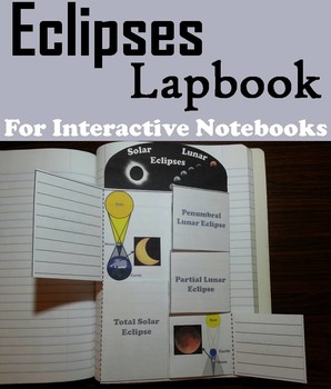 Preview of Solar & Lunar Eclipses Activity Foldable Lapbook: Total Solar Eclipse 2024 Craft