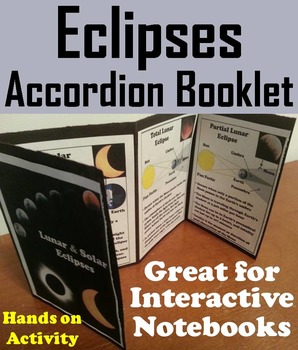 Preview of Solar and Lunar Eclipses Activity Foldable (Total Solar Eclipse 2024 Craft)