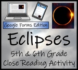Eclipses Close Reading Activity Digital & Print | 5th Grad