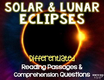 Preview of Eclipses Leveled Texts {Differentiated  Reading Passages & Questions}