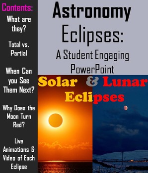 Preview of Solar and Lunar Eclipses PowerPoint (Total Solar Eclipse 2024)