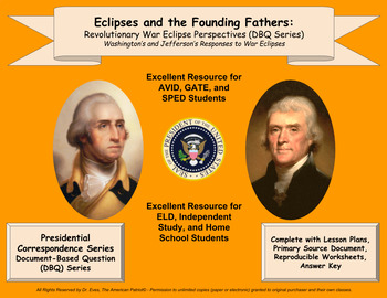 Preview of Eclipses and the Founding Fathers: Revolutionary War Eclipse Perspectives - DBQ