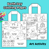 Eco Bags - Earth Day Coloring Pages, Art Activity, Project