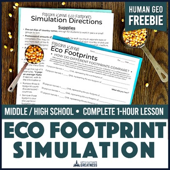 Preview of Eco Footprint Natural Resource Simulation | Human World Geography