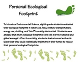 Ecological Footprint - Student Activity with Questionnaire