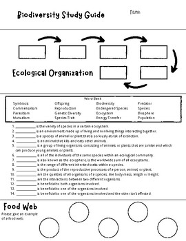 Preview of Ecological Organization (English and Spanish)