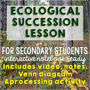 Ecological Primary Secondary Succession Lesson Worksheet TpT