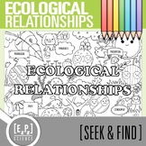 Ecological Relationships Vocabulary Activity | Seek and Fi