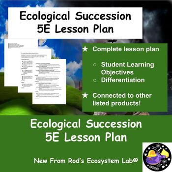 Preview of Ecological Succession 5E Lesson Plan **Editable**