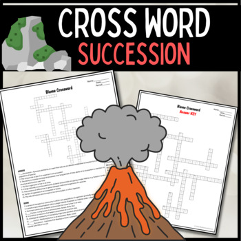 Ecological Succession Crossword Editable by Bluebonnet Science TPT