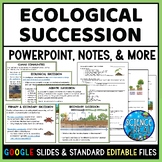 Ecological Succession PowerPoint with Notes, Questions, an