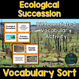 Ecological Succession Vocabulary Sort