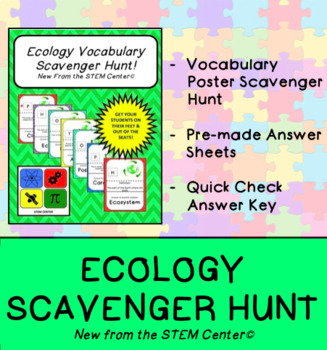 Preview of Ecology Scavenger Hunt Game