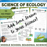 Ecology Activities Worksheets Middle School Science Sub Pl