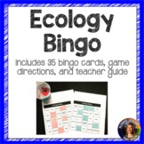 Ecology Bingo Vocabulary Review Game