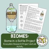 Ecology Biome in a Bottle Ecosystem Model Project Activity