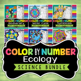 Ecology Color By Number Bundle | Science Color By Numbers
