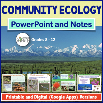 Preview of Community Ecology PowerPoint and Notes - Habitats and Communities