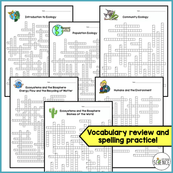 Ecology Crossword Answers - Queensland Science Teachers